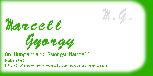 marcell gyorgy business card